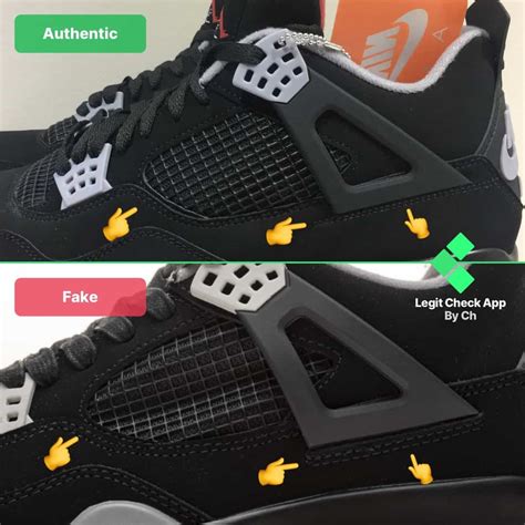 how do you know if jordan shoes are fake|jordan 4 legit check.